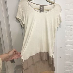 Anthro Cream Top
